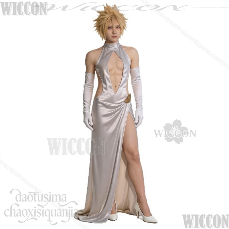 FF7 Cosplay Cloud High Slit We - Evening Gown recension och pris