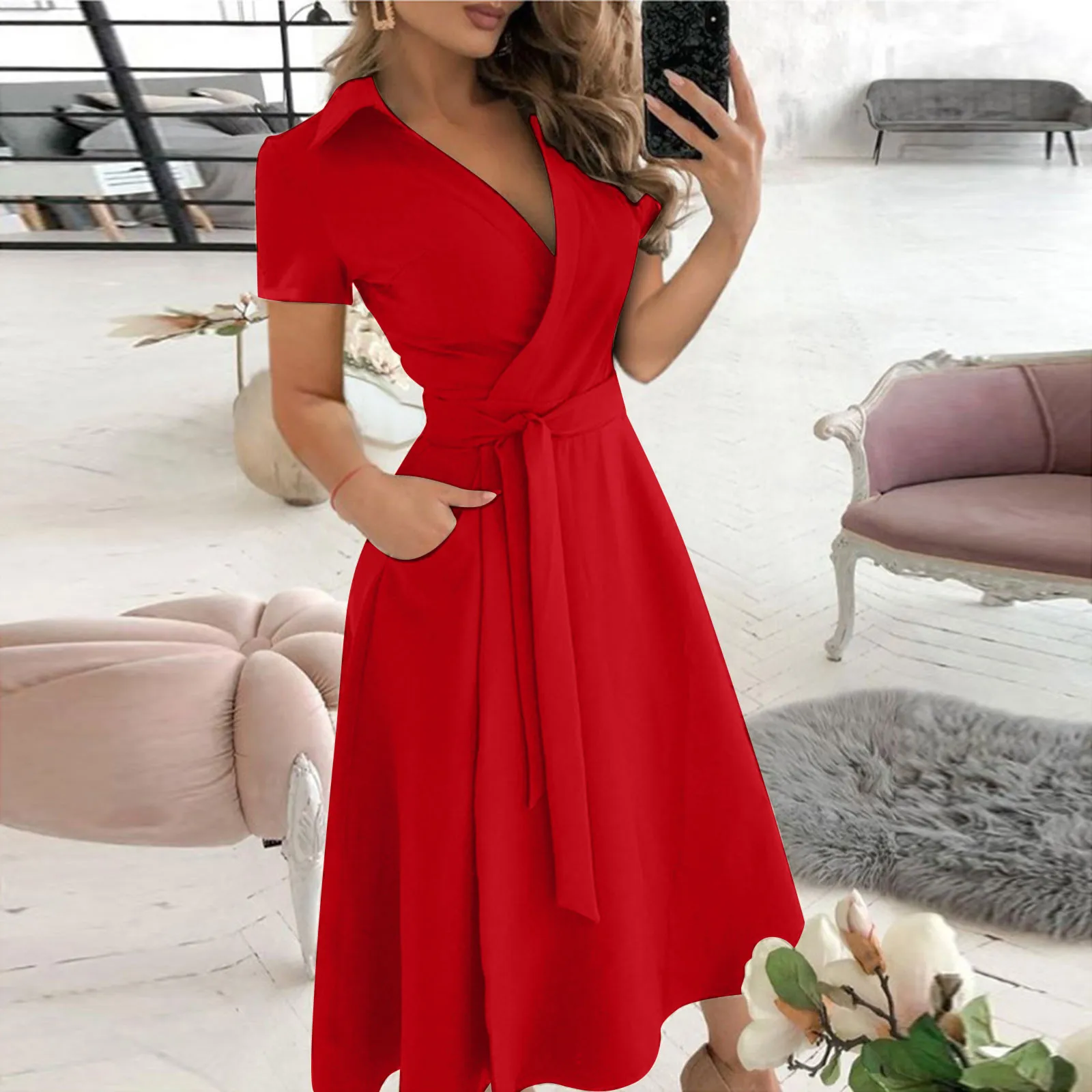 Spring  Summer Fashion Office  - Women'S Red Formal Wear recension och pris