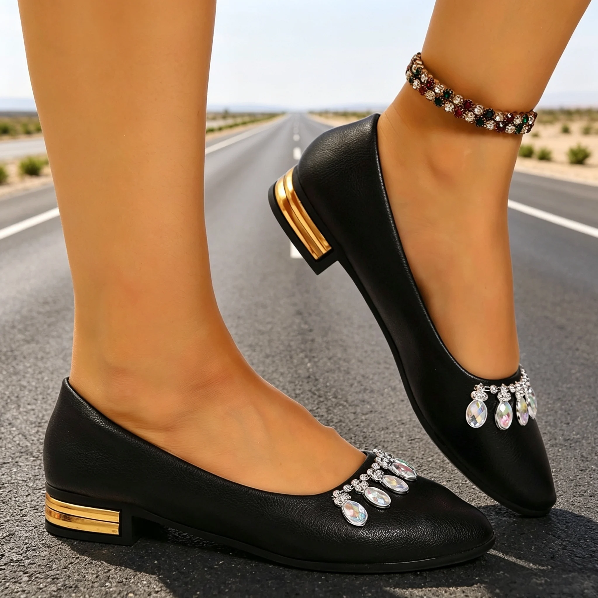 Women Flats Pointed Toe Ballet - Womens Heels recension och pris
