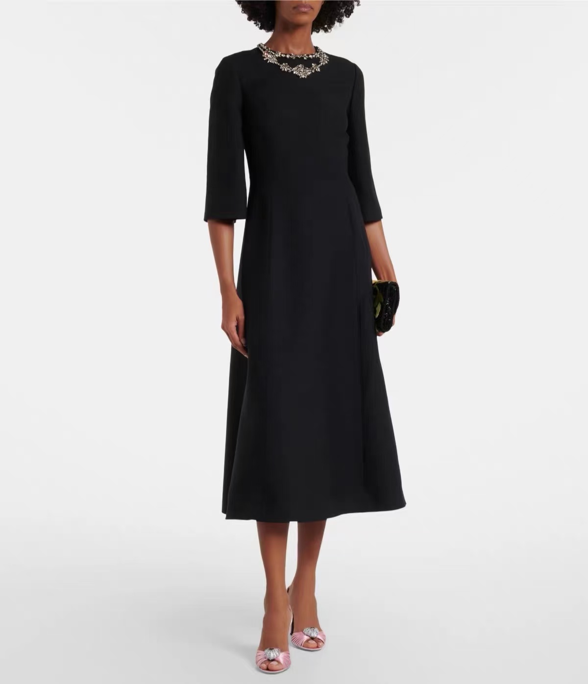 Premium Silk Wool Mint Green W - Midi Dress recension och pris